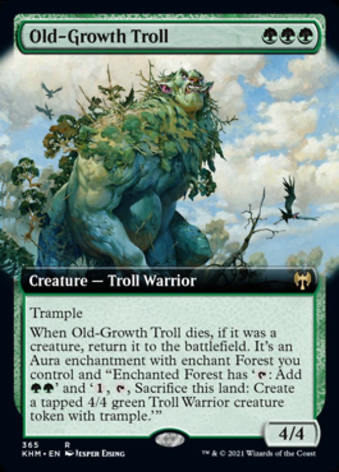 Old-Growth Troll (Extended Art) [Kaldheim] | Silver Goblin