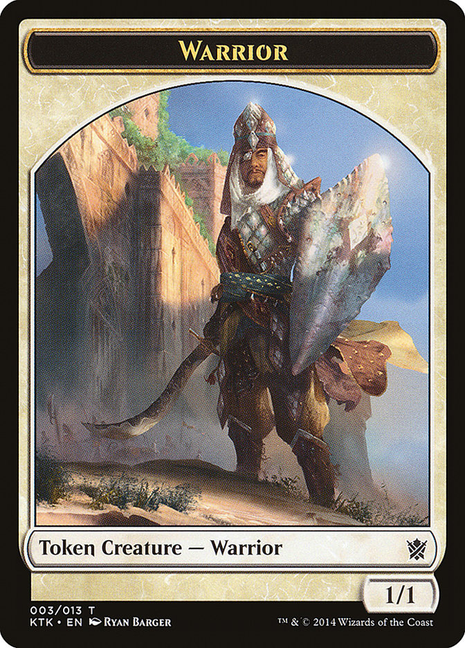 Warrior Token (003/013) [Khans of Tarkir Tokens] | Silver Goblin