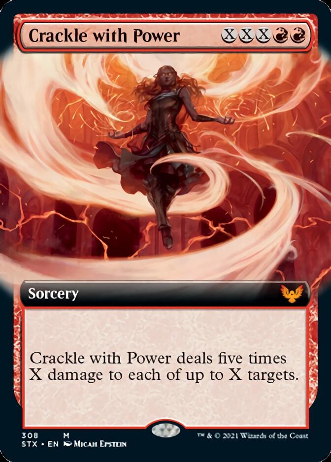 Crackle with Power (Extended Art) [Strixhaven: School of Mages] | Silver Goblin