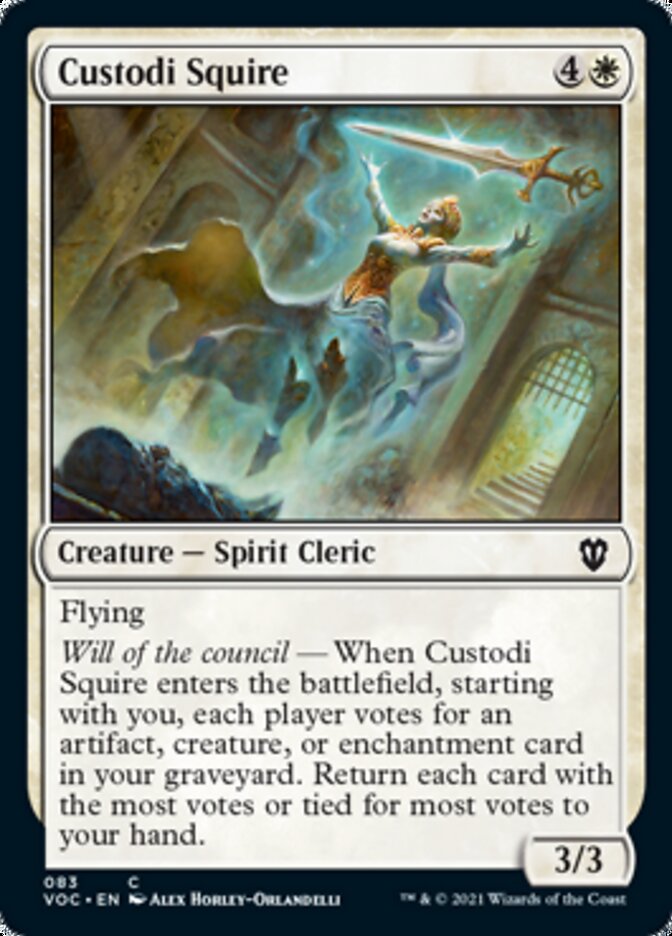 Custodi Squire [Innistrad: Crimson Vow Commander] | Silver Goblin
