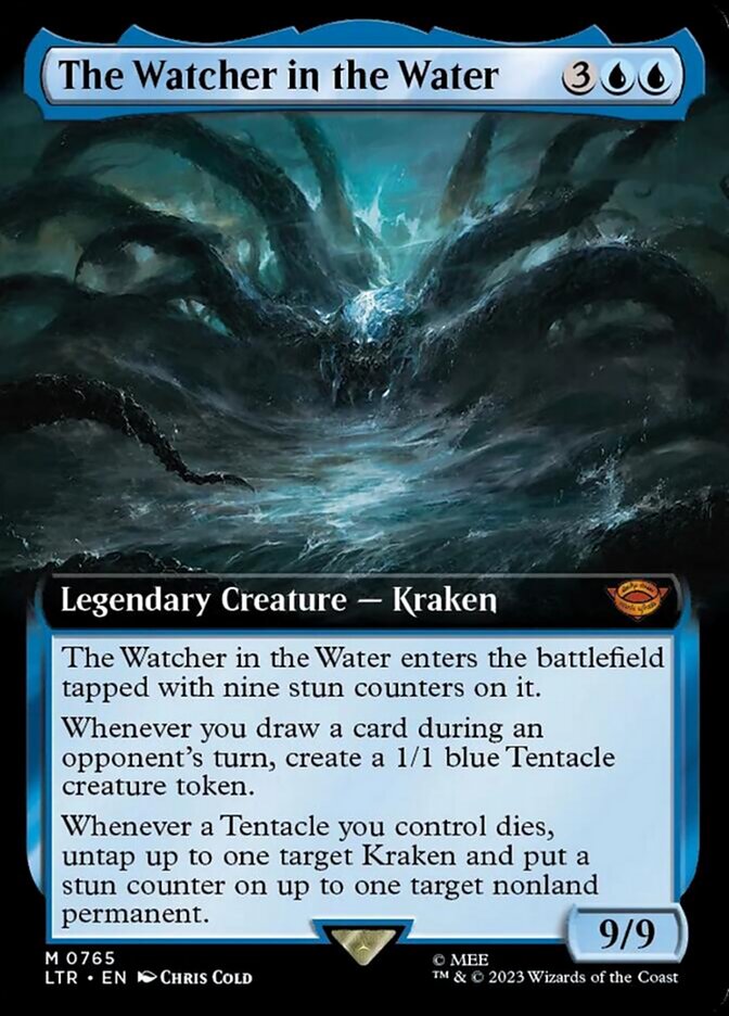 The Watcher in the Water (Extended Art) (Surge Foil) [The Lord of the Rings: Tales of Middle-Earth] | Silver Goblin