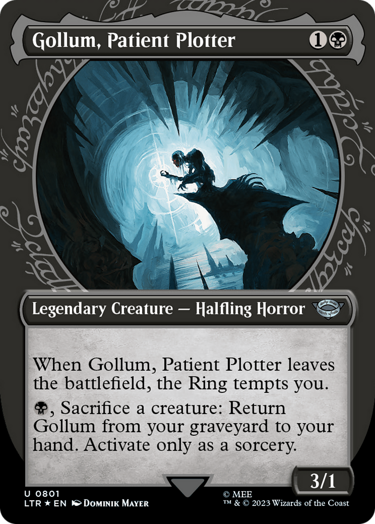 Gollum, Patient Plotter (Showcase) (Surge Foil) [The Lord of the Rings: Tales of Middle-Earth] | Silver Goblin
