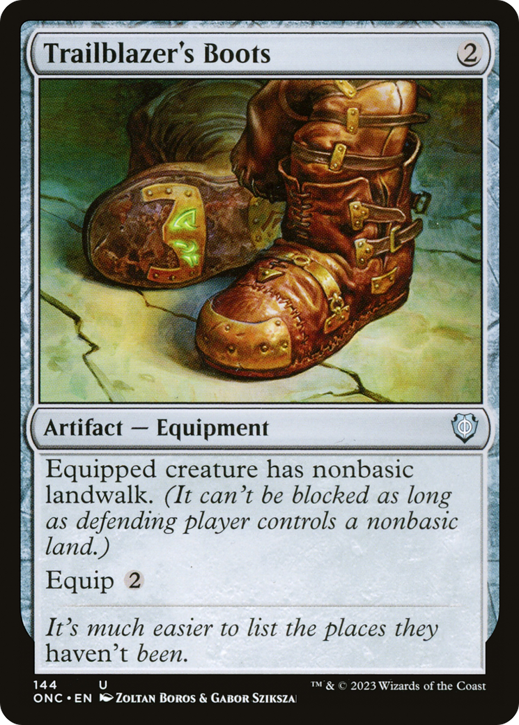 Trailblazer's Boots [Phyrexia: All Will Be One Commander] | Silver Goblin