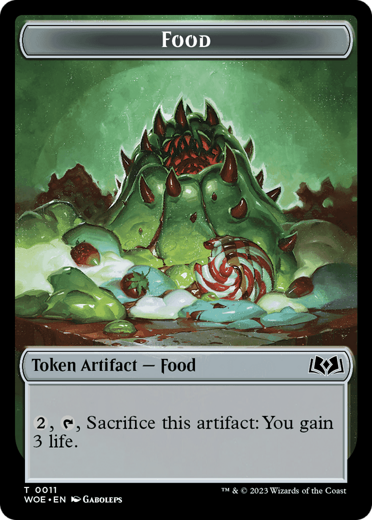Food (0011) Token [Wilds of Eldraine Tokens] | Silver Goblin
