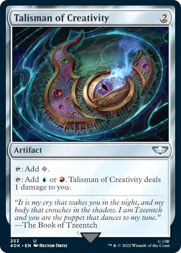 Talisman of Creativity (Surge Foil) [Warhammer 40,000] | Silver Goblin