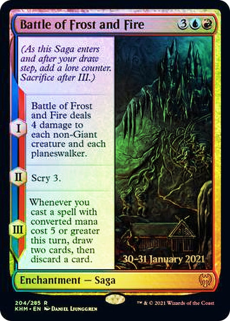 Battle of Frost and Fire [Kaldheim Prerelease Promos] | Silver Goblin
