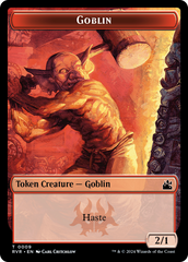 Saproling // Goblin (0009) Double-Sided Token [Ravnica Remastered Tokens] | Silver Goblin