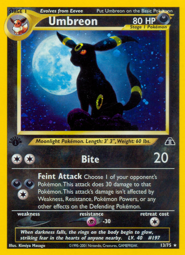 Umbreon (13/75) [Neo Discovery 1st Edition] | Silver Goblin