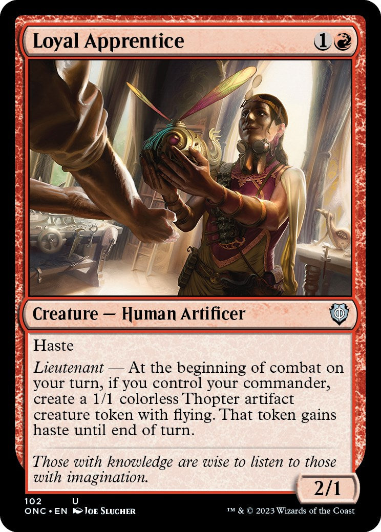 Loyal Apprentice [Phyrexia: All Will Be One Commander] | Silver Goblin