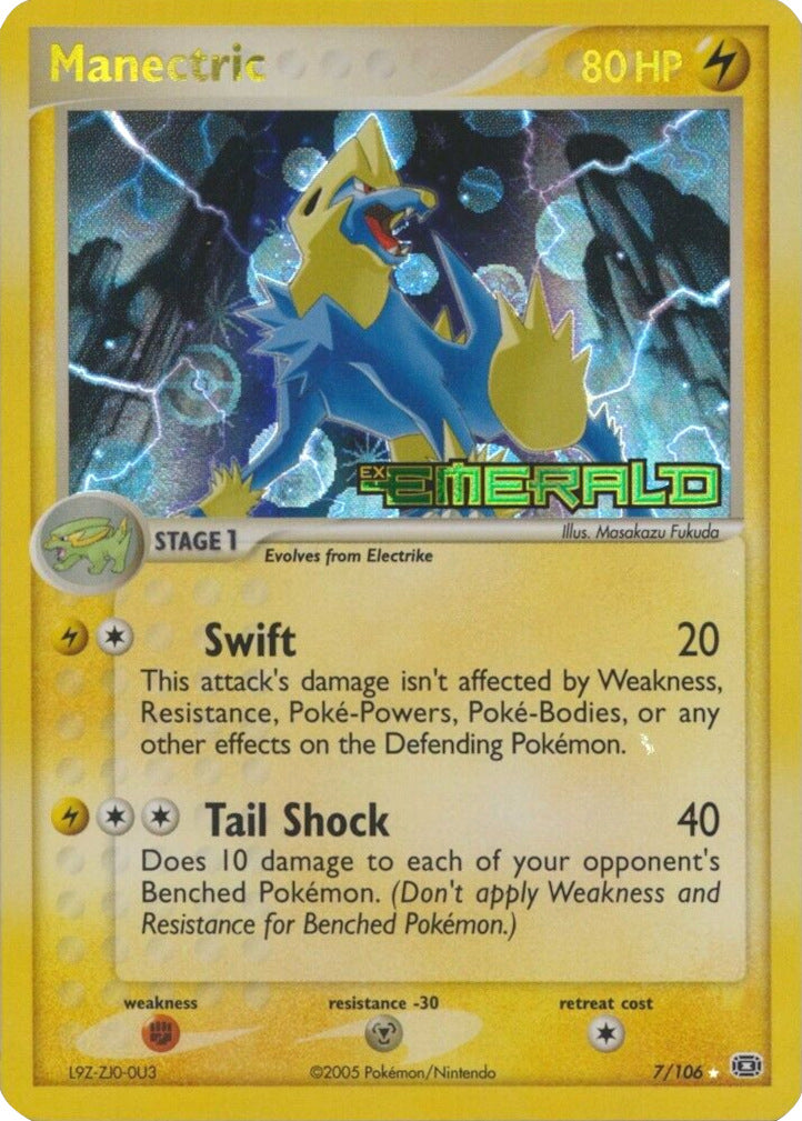 Manectric (7/106) (Stamped) [EX: Emerald] | Silver Goblin
