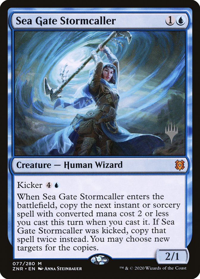 Sea Gate Stormcaller (Promo Pack) [Zendikar Rising Promos] | Silver Goblin