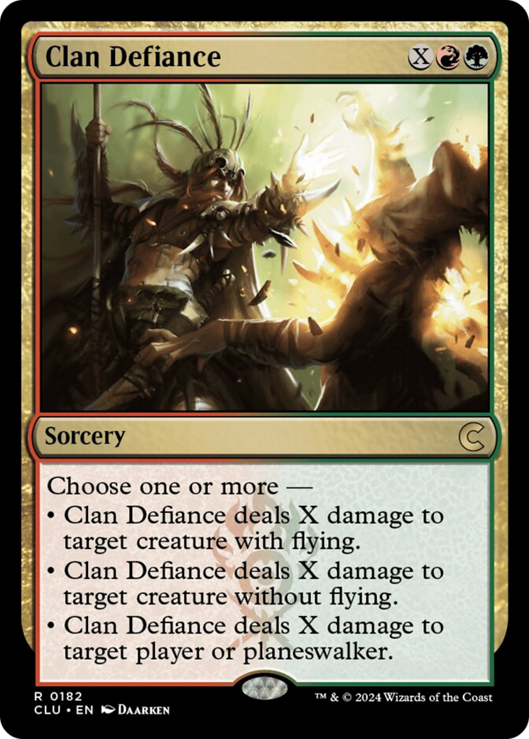 Clan Defiance [Ravnica: Clue Edition] | Silver Goblin