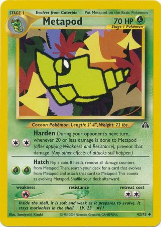 Metapod (42/75) [Neo Discovery Unlimited] | Silver Goblin