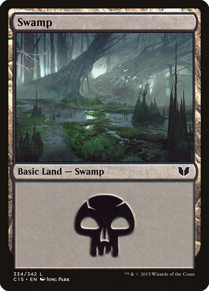 Swamp (334) [Commander 2015] | Silver Goblin