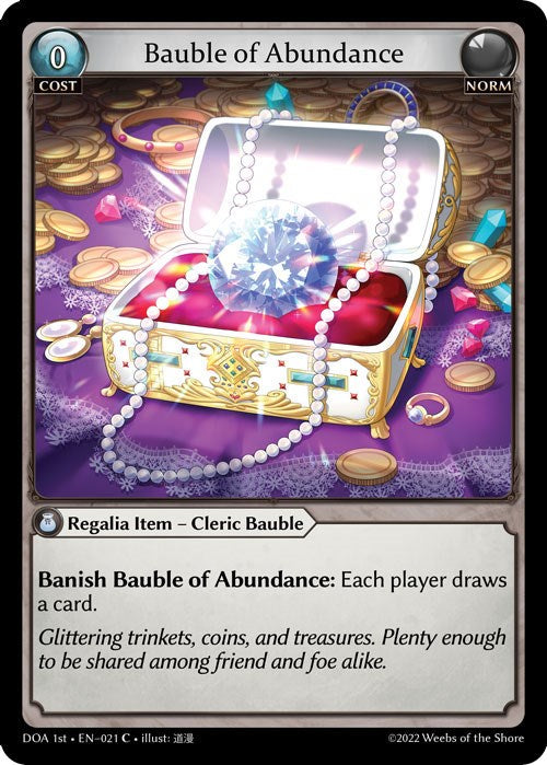 Bauble of Abundance (021) [Dawn of Ashes: 1st Edition] | Silver Goblin