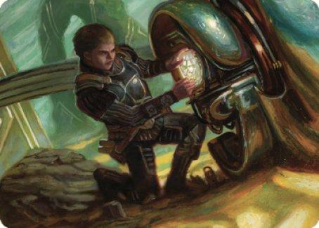 Urza, Powerstone Prodigy Art Card [The Brothers' War Art Series] | Silver Goblin