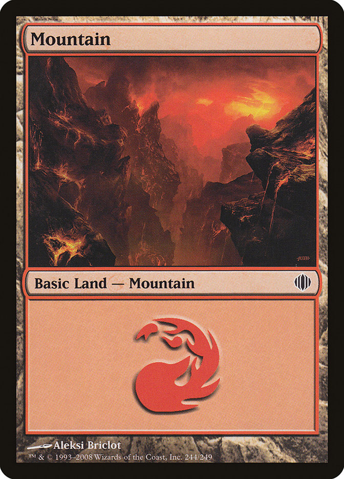 Mountain (244) [Shards of Alara] | Silver Goblin