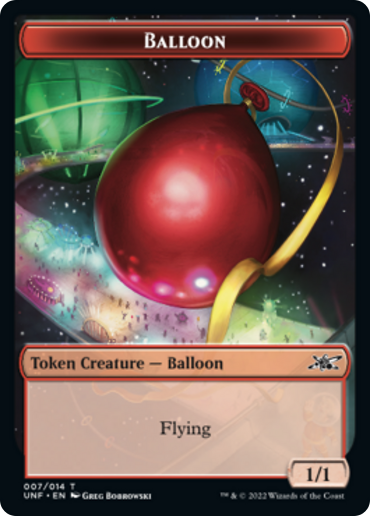 Clown Robot (002) // Balloon Double-Sided Token [Unfinity Tokens] | Silver Goblin