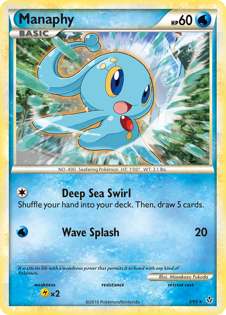 Manaphy (3/95) [HeartGold & SoulSilver: Unleashed] | Silver Goblin