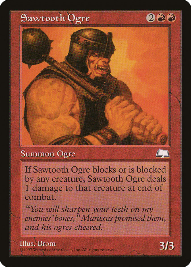 Sawtooth Ogre [Weatherlight] | Silver Goblin