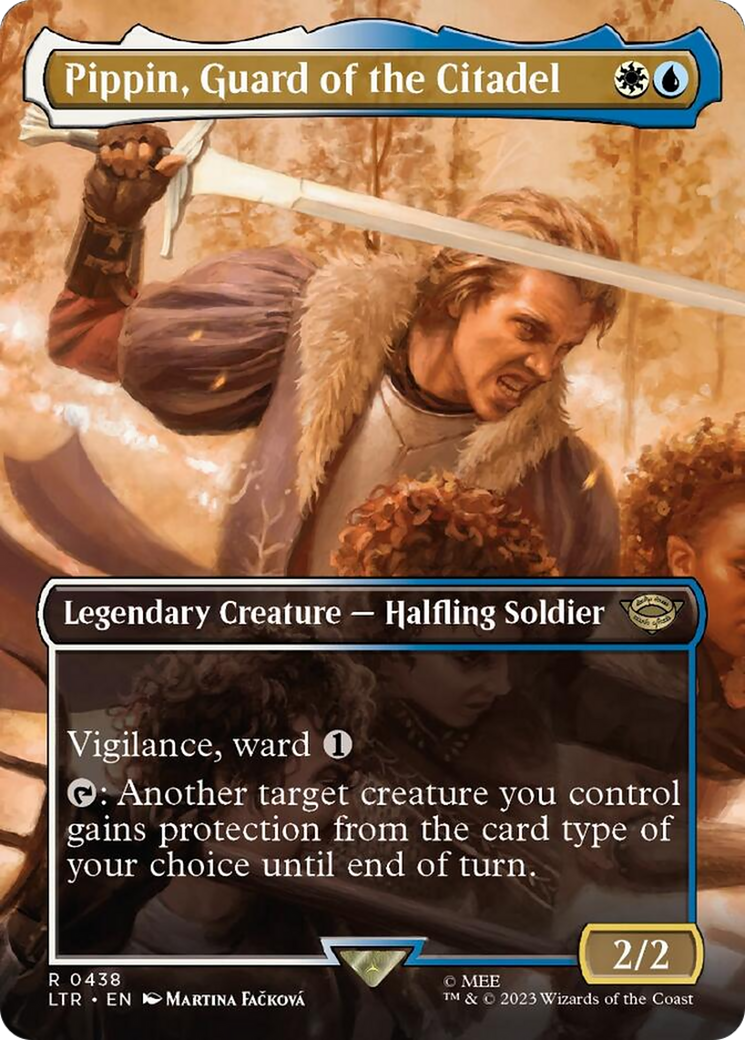Pippin, Guard of the Citadel (Borderless Alternate Art) [The Lord of the Rings: Tales of Middle-Earth] | Silver Goblin
