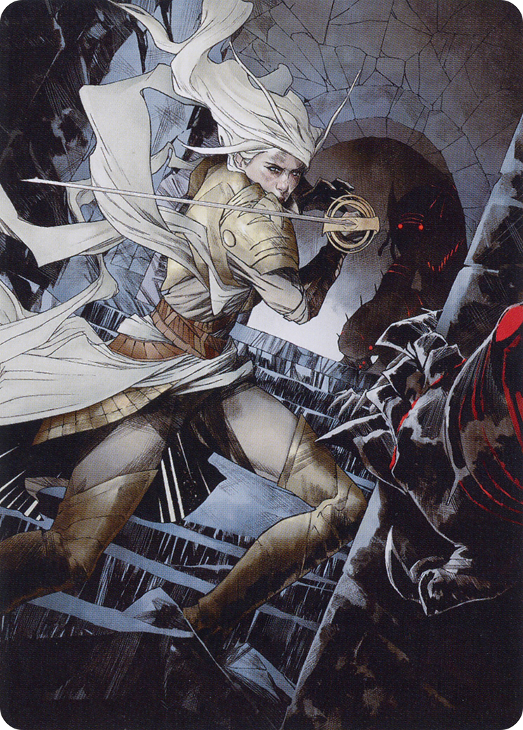 Thalia, Guardian of Thraben Art Card [March of the Machine Art Series] | Silver Goblin