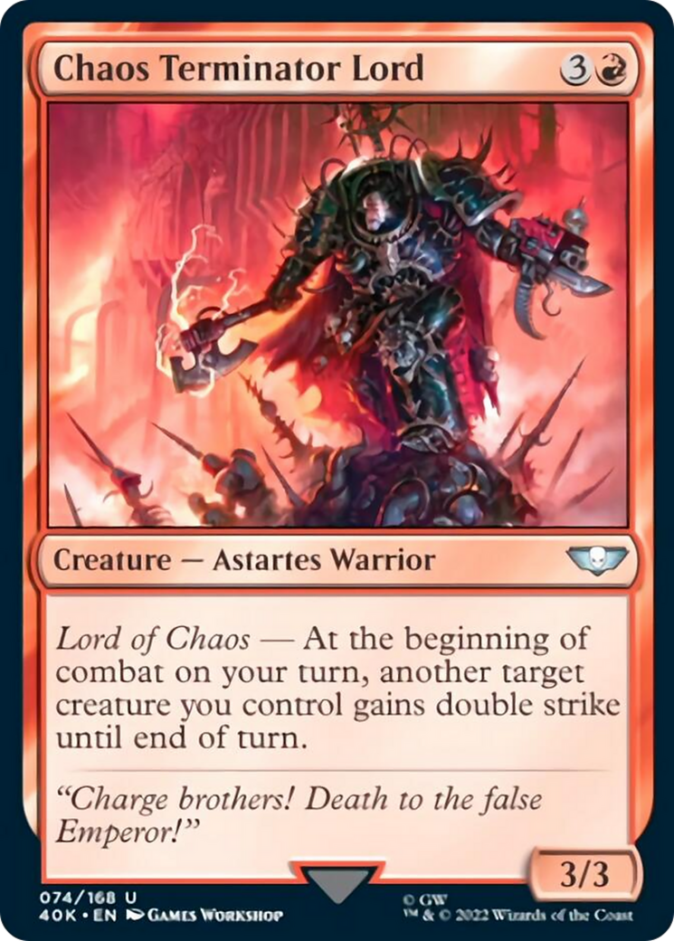 Chaos Terminator Lord [Warhammer 40,000] | Silver Goblin