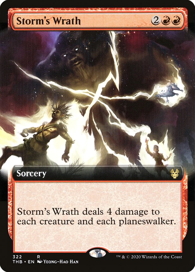 Storm's Wrath (Extended Art) [Theros Beyond Death] | Silver Goblin