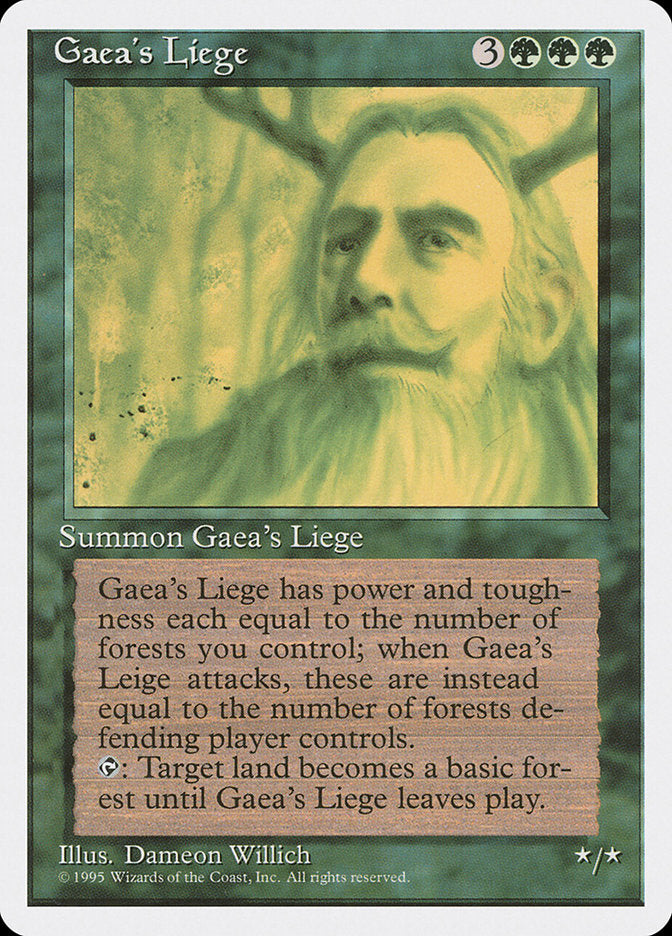 Gaea's Liege [Fourth Edition] | Silver Goblin