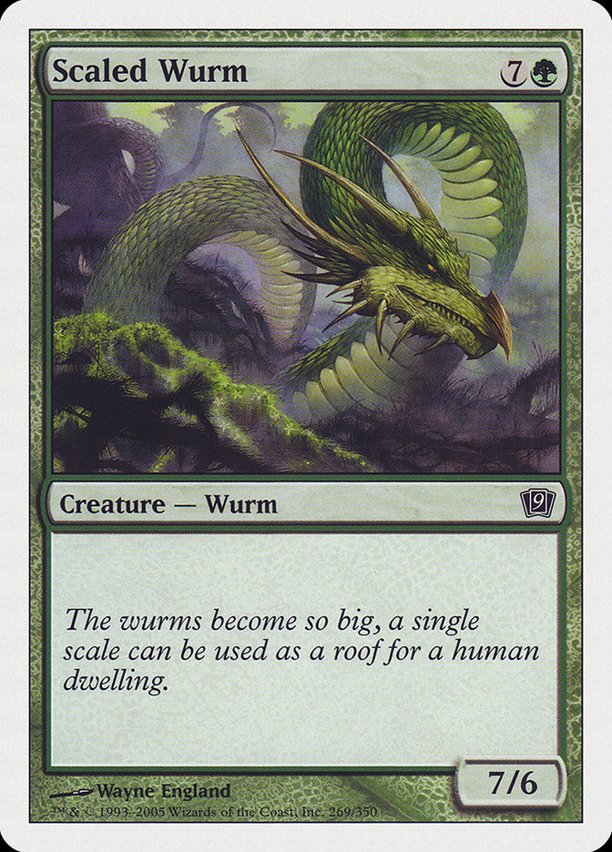 Scaled Wurm [Ninth Edition] | Silver Goblin
