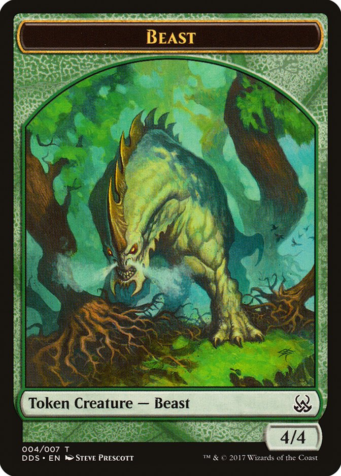 Beast Token [Duel Decks: Mind vs. Might Tokens] | Silver Goblin