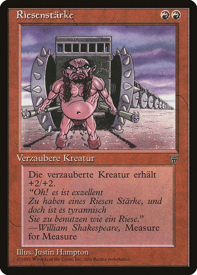 Giant Strength (German) - "Riesenstarke" [Renaissance] | Silver Goblin
