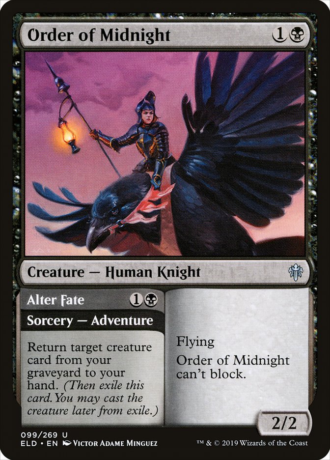 Order of Midnight // Alter Fate [Throne of Eldraine] | Silver Goblin
