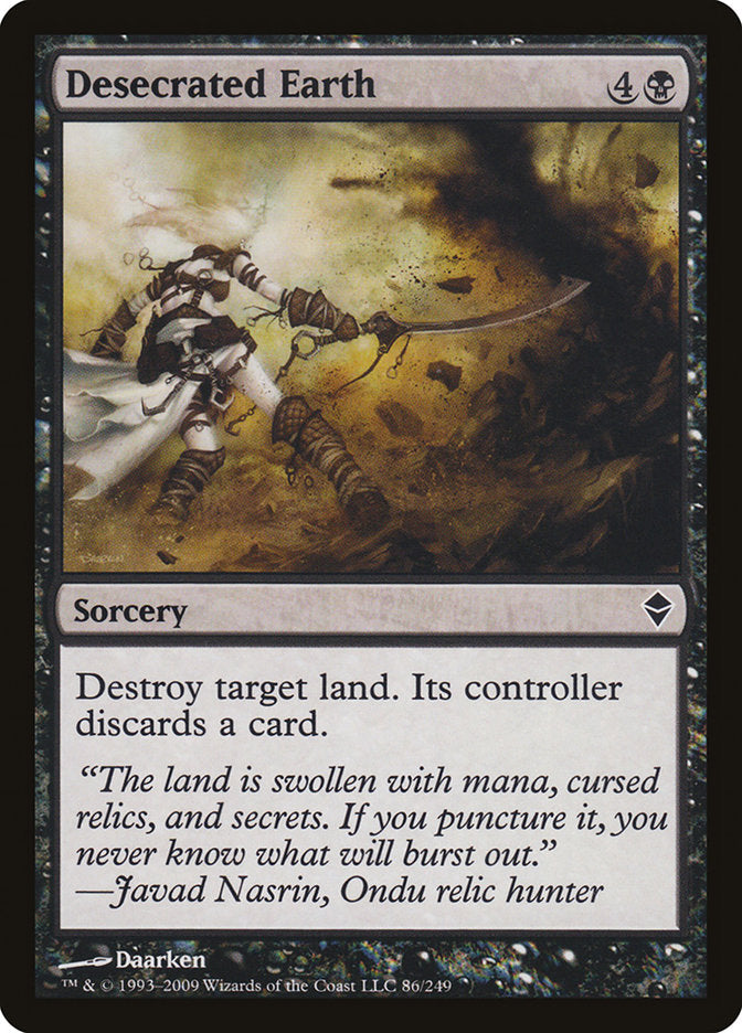 Desecrated Earth [Zendikar] | Silver Goblin