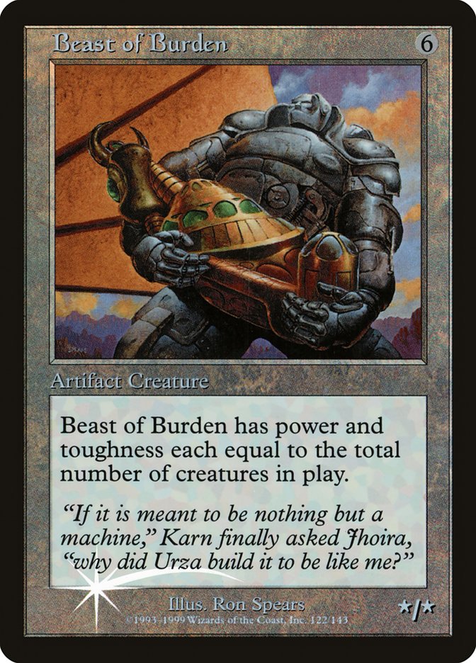 Beast of Burden (Misprinted) [Urza's Legacy Promos] | Silver Goblin