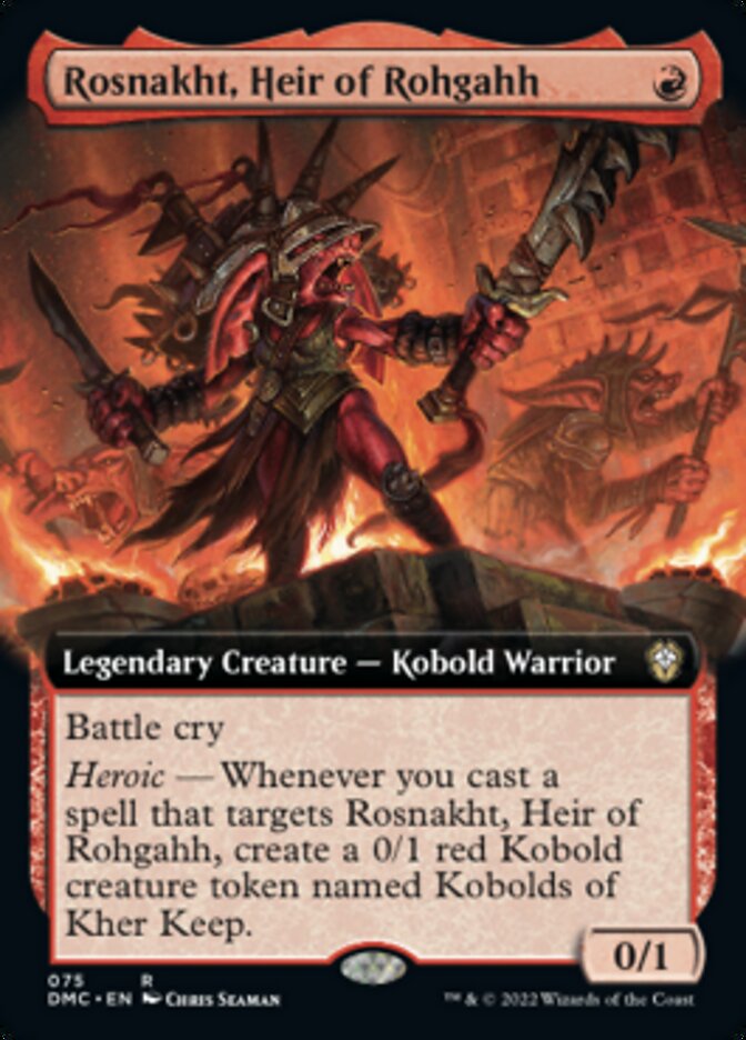 Rosnakht, Heir of Rohgahh (Extended Art) [Dominaria United Commander] | Silver Goblin
