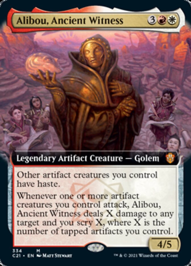Alibou, Ancient Witness (Extended Art) [Commander 2021] | Silver Goblin