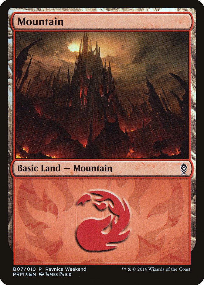 Mountain (B07) [Ravnica Allegiance Guild Kit] | Silver Goblin