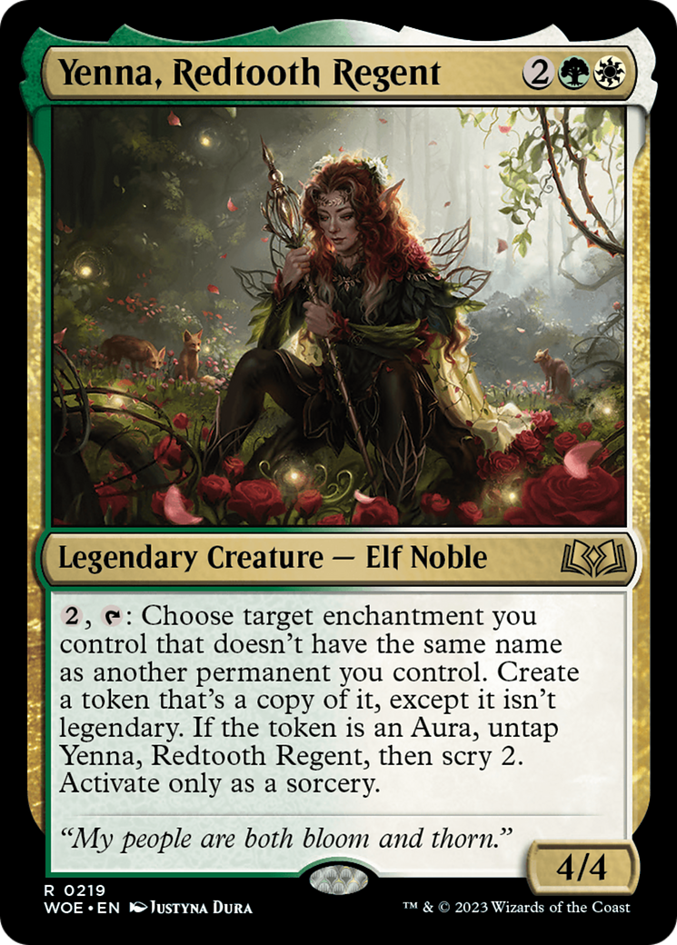 Yenna, Redtooth Regent [Wilds of Eldraine Prerelease Promos] | Silver Goblin