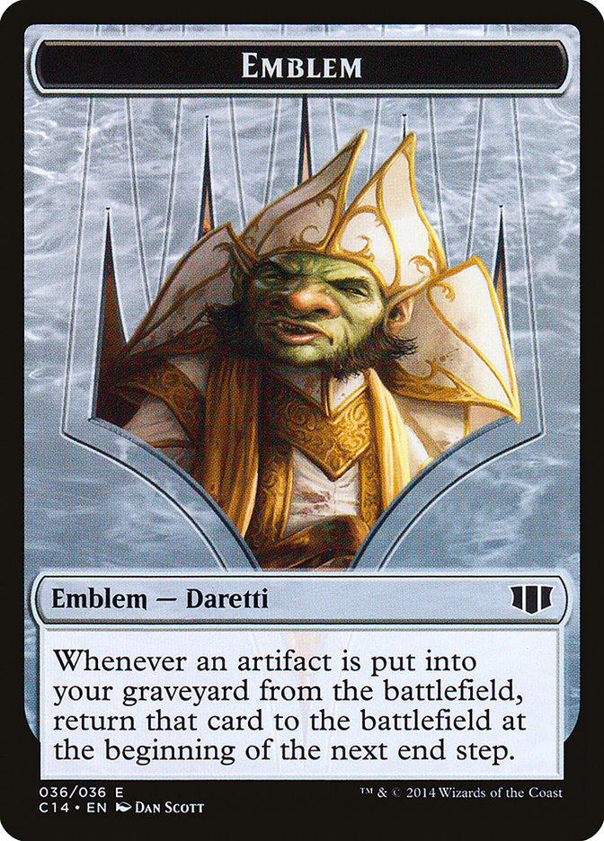 Daretti, Scrap Savant Emblem // Tuktuk the Returned Double-Sided Token [Commander 2014 Tokens] | Silver Goblin