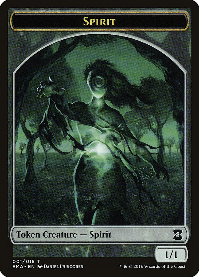 Spirit Token (001/016) [Eternal Masters Tokens] | Silver Goblin