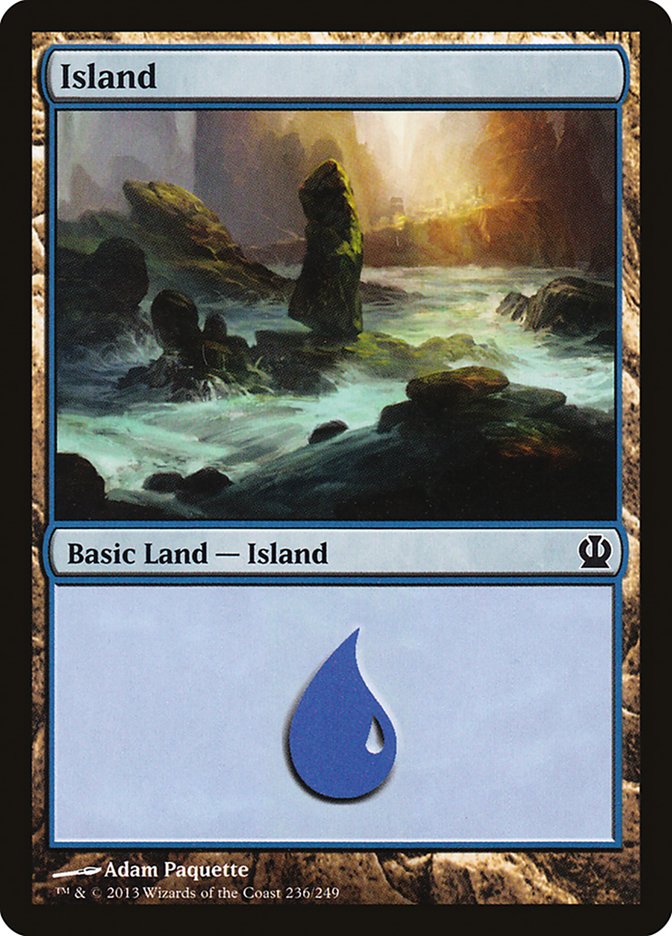 Island (236) [Theros] | Silver Goblin