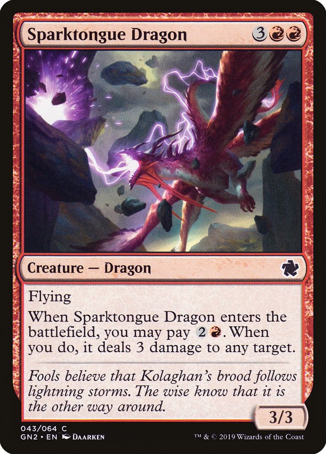 Sparktongue Dragon [Game Night 2019] | Silver Goblin