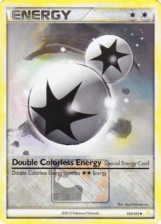 Double Colorless Energy (103/123) (League Promo) [HeartGold & SoulSilver: Base Set] | Silver Goblin