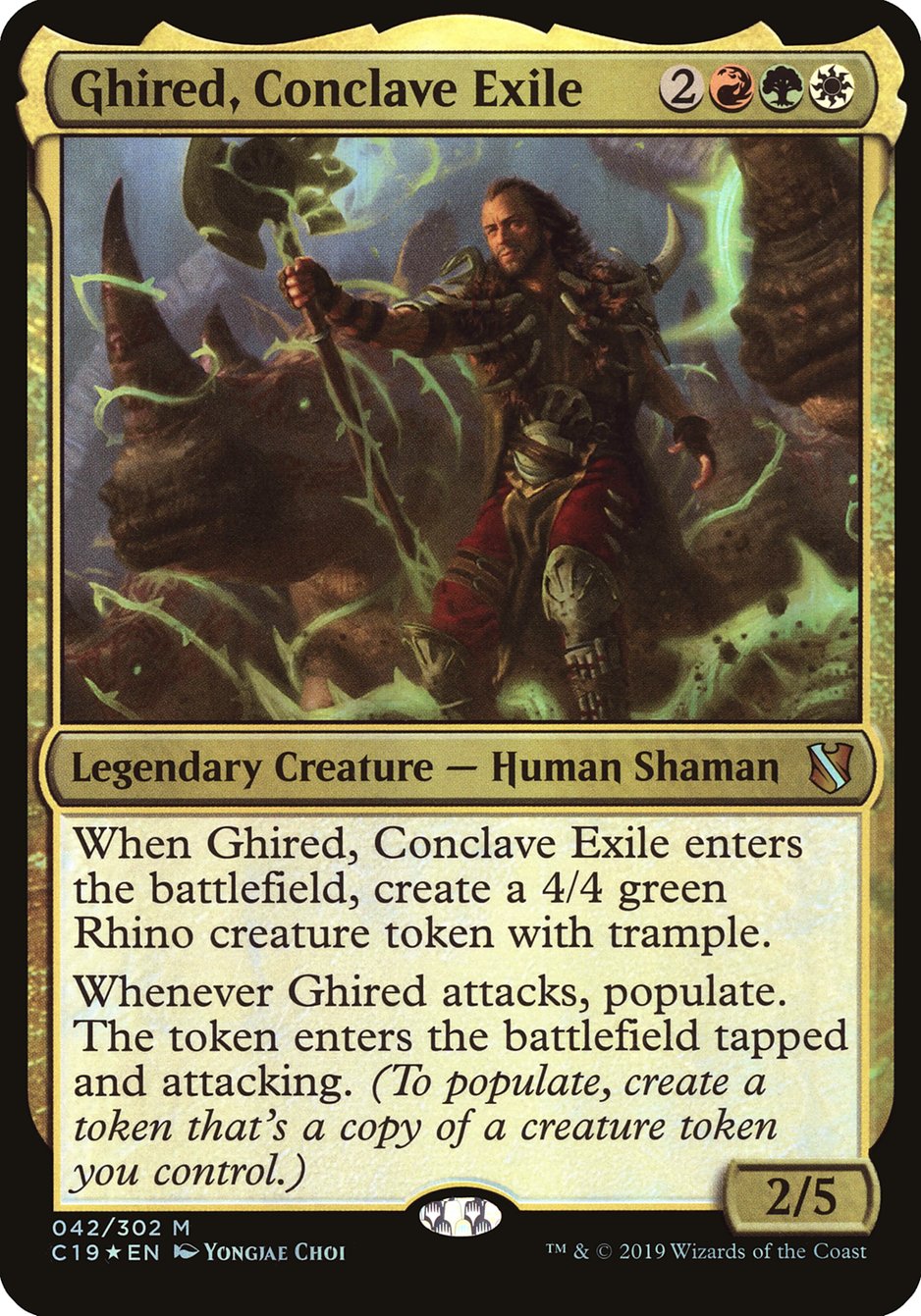 Ghired, Conclave Exile (Oversized) [Commander 2019 Oversized] | Silver Goblin