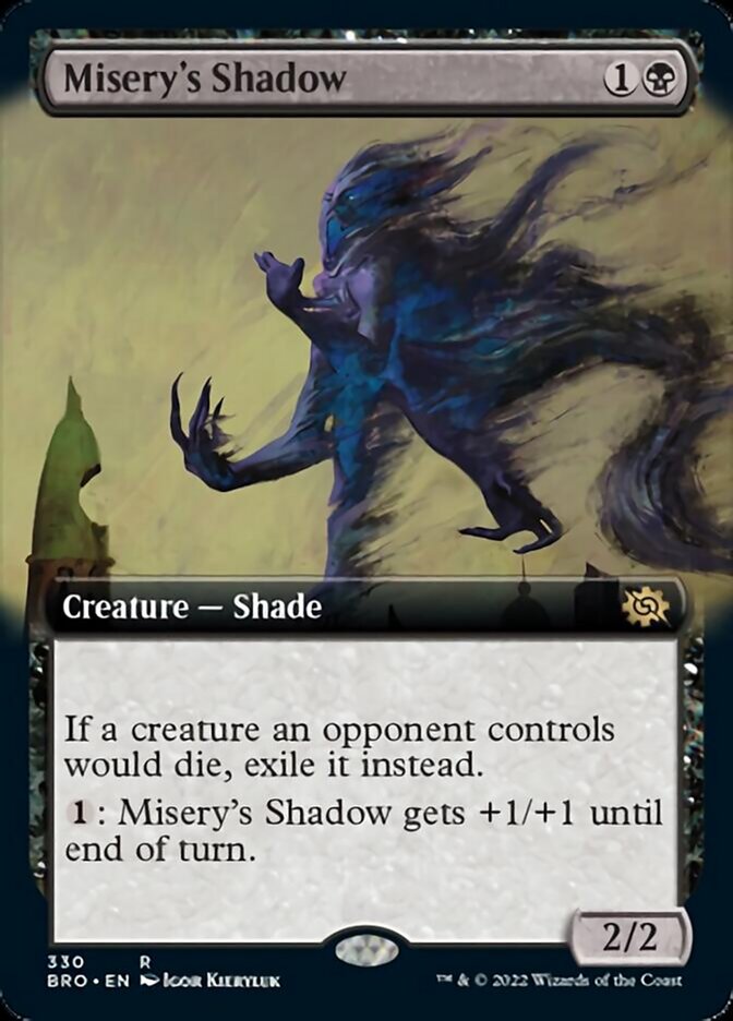 Misery's Shadow (Extended Art) [The Brothers' War] | Silver Goblin