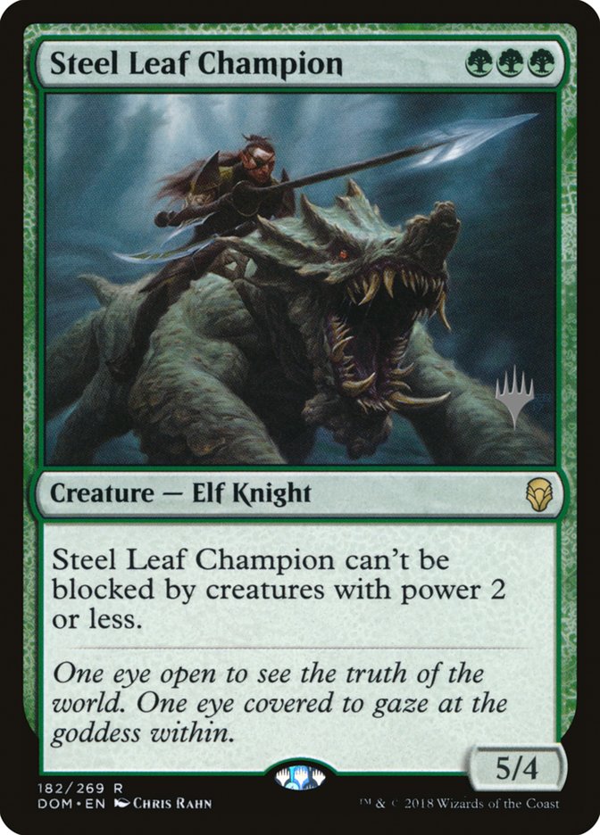 Steel Leaf Champion (Promo Pack) [Dominaria Promos] | Silver Goblin