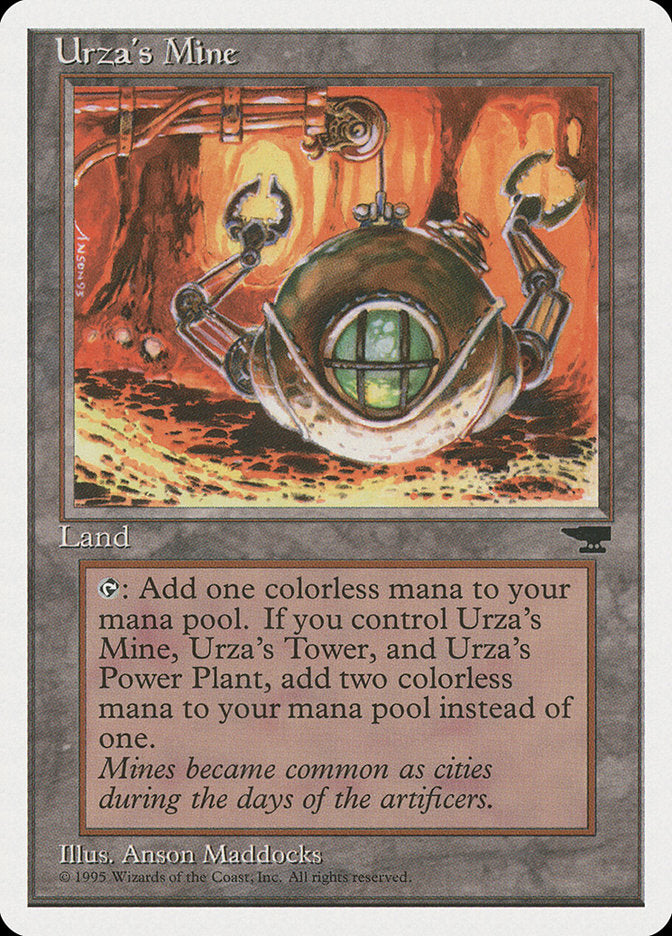 Urza's Mine (Orange Background) [Chronicles] | Silver Goblin