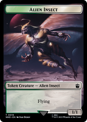 Alien Salamander // Alien Insect Double-Sided Token [Doctor Who Tokens] | Silver Goblin