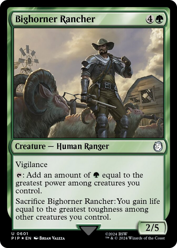 Bighorner Rancher (Surge Foil) [Fallout] | Silver Goblin